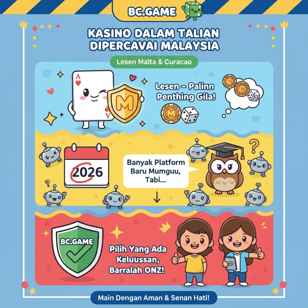 Kasino Dalam Talian Dipercayai Malaysia: Lesen Malta & Curacao