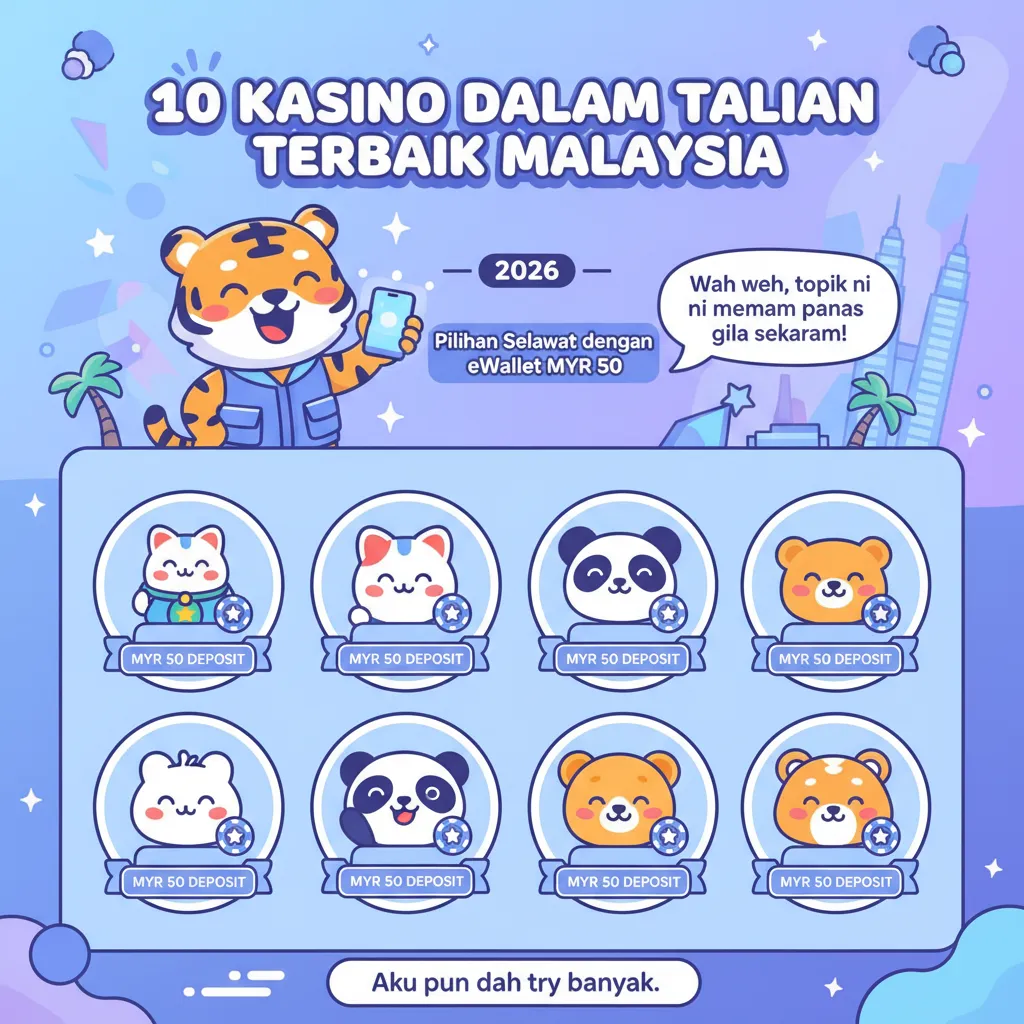 Kasino Dalam Talian Malaysia: Pilihan Selamat dengan eWallet MYR 50