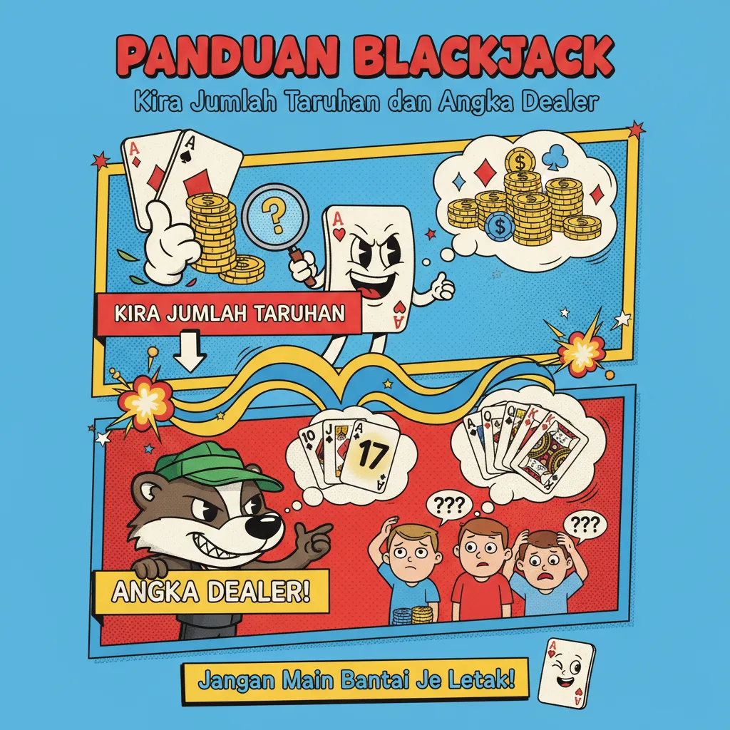 Panduan Blackjack: Kira Jumlah Taruhan dan Angka Dealer
